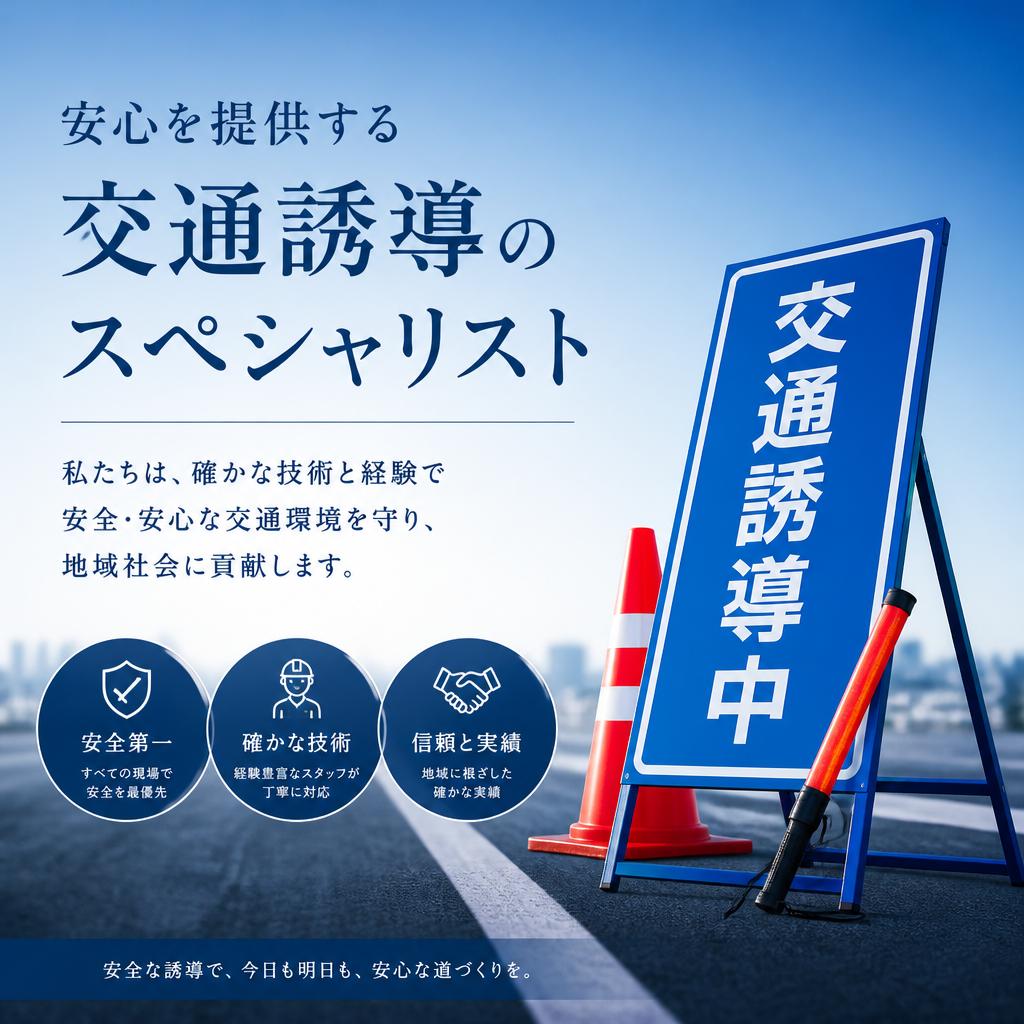 安心を提供する交通誘導のスペシャリスト