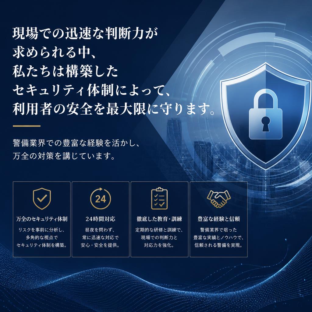 安全を守るためのセキュリティ体制